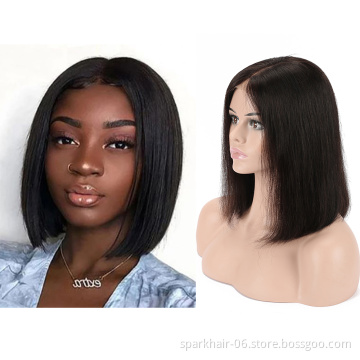 Wholesale Vendors 10a Grade Virgin Pixie Cut Short Bob Lace Frontal Wig Deep Water Wave Pre Plucked Lace Front Human Hair Wigs